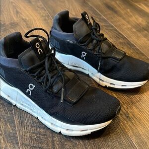 On Running Black and White Sneakers with Modern Design